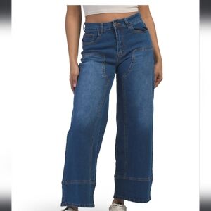 Flying Angel Western Wide Leg Denim Jeans NWT